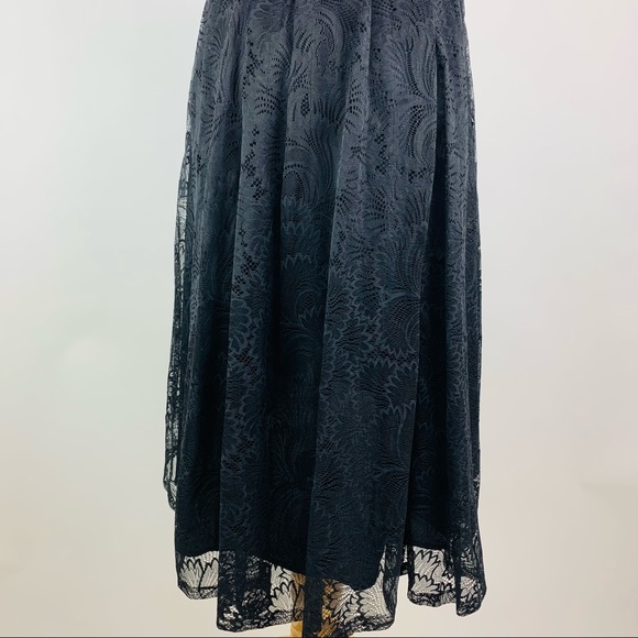 Nanette Lepore Black Lace Dress Sz 0 - Picture 8 of 9